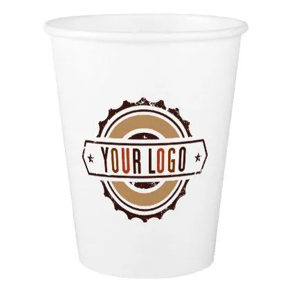 logo on paper cups