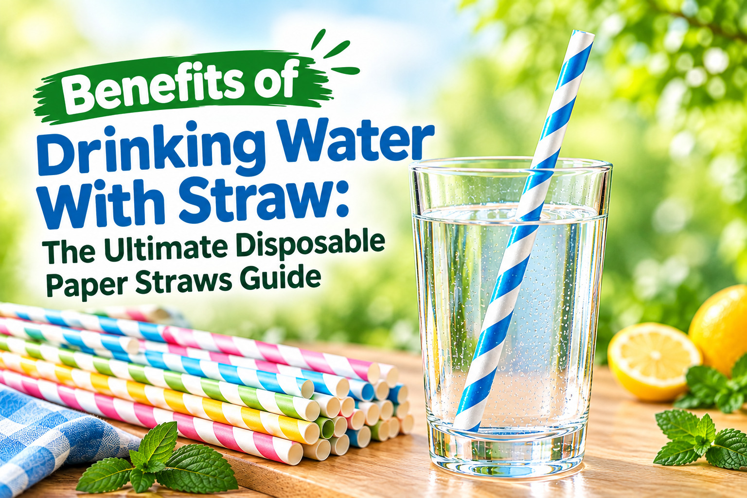 Benefits of Drinking Water With Straw The Ultimate Disposable Paper Straws Guide